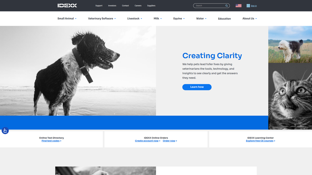 Website screenshot