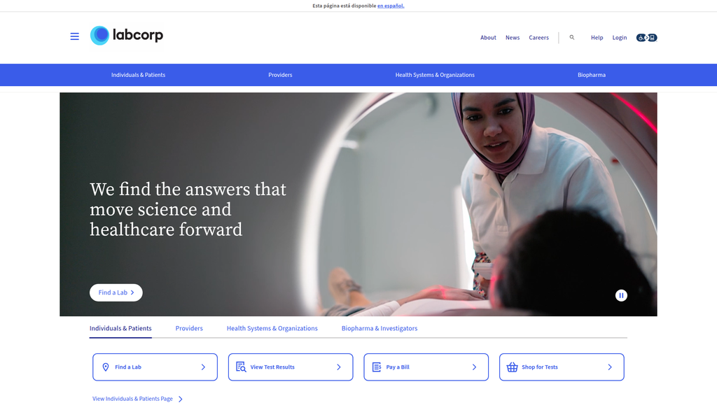 Website screenshot